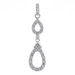White Gold Diamond Pendant - 14k Round Brilliant .30ctw Teardrop White Gold Diamond Pendant - 14k Round Brilliant .30ctw Teardrop