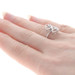 White Gold Diamond Two-Stone Bypass Ring - 14k Round Brilliant Two Hearts Love White Gold Diamond Two-Stone Bypass Ring - 14k Round Brilliant Two Hearts Love