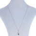 White Gold Sapphire & Diamond Pendant Necklace 17 3/4" - 18k Pear .70ctw Heart White Gold Sapphire & Diamond Pendant Necklace 17 3/4" - 18k Pear .70ctw Heart