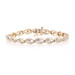 Yellow Gold Diamond Link Bracelet 7" - 10k Single Cut .50ctw Ribbon Twist Yellow Gold Diamond Link Bracelet 7" - 10k Single Cut .50ctw Ribbon Twist