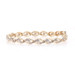 Yellow Gold Diamond Link Bracelet 7" - 10k Single Cut .50ctw Ribbon Twist Yellow Gold Diamond Link Bracelet 7" - 10k Single Cut .50ctw Ribbon Twist