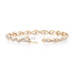 Yellow Gold Diamond Link Bracelet 7" - 10k Single Cut .50ctw Ribbon Twist Yellow Gold Diamond Link Bracelet 7" - 10k Single Cut .50ctw Ribbon Twist