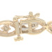 Yellow Gold Diamond Link Bracelet 7" - 10k Single Cut .50ctw Ribbon Twist Yellow Gold Diamond Link Bracelet 7" - 10k Single Cut .50ctw Ribbon Twist