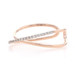 Kallati Diamond Crossover Band - Rose Gold 9k Round .10ctw Adjustable Ring Kallati Diamond Crossover Band - Rose Gold 9k Round .10ctw Adjustable Ring