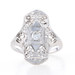 White Gold Diamond Art Deco Ring - 18k European Cut .28ctw Vintage Filigree White Gold Diamond Art Deco Ring - 18k European Cut .28ctw Vintage Filigree