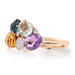Kallati Amethyst Citrine Quartz Diamond Cluster Ring Yellow Gold 18k 3.15ctw Kallati Amethyst Citrine Quartz Diamond Cluster Ring Yellow Gold 18k 3.15ctw