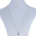 White Gold Sapphire & Diamond Pendant Necklace 18" - 18k Pear .49ctw White Gold Sapphire & Diamond Pendant Necklace 18" - 18k Pear .49ctw
