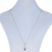 White Gold Sapphire & Diamond Pendant Necklace 17 3/4" - 18k Pear .73ctw White Gold Sapphire & Diamond Pendant Necklace 17 3/4" - 18k Pear .73ctw