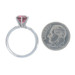Platinum Rubellite Tourmaline Solitaire Engagement Ring Round Cut 1.83ct Platinum Rubellite Tourmaline Solitaire Engagement Ring Round Cut 1.83ct