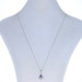 White Gold Sapphire & Diamond Pendant Necklace 18" - 18k Pear .62ctw Leaf White Gold Sapphire & Diamond Pendant Necklace 18" - 18k Pear .62ctw Leaf