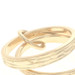 Yellow Gold Simulated Diamond Vintage Engagement Ring & Wedding Band Charm 14k Yellow Gold Simulated Diamond Vintage Engagement Ring & Wedding Band Charm 14k
