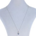 White Gold Sapphire & Diamond Pendant Necklace 17 3/4" - 18k Pear .50ctw White Gold Sapphire & Diamond Pendant Necklace 17 3/4" - 18k Pear .50ctw