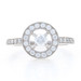 Boucheron Ava Round Halo Diamond Ring - White Gold 18k Round Brilliant .84ctw Boucheron Ava Round Halo Diamond Ring - White Gold 18k Round Brilliant .84ctw