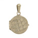 Yellow Gold Quilted Locket Pendant - 10k Round Two Photo Frames Yellow Gold Quilted Locket Pendant - 10k Round Two Photo Frames