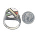 Native American Vintage Mother of Pearl Turquoise Men's Ring Sterling Sz 10 3/4 Native American Vintage Mother of Pearl Turquoise Men's Ring Sterling Sz 10 3/4