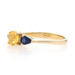 Yellow Gold Yellow & Blue Sapphire Ring - 14k Round 1.00ctw Yellow Gold Yellow & Blue Sapphire Ring - 14k Round 1.00ctw