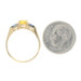 Yellow Gold Yellow & Blue Sapphire Ring - 14k Round 1.00ctw Yellow Gold Yellow & Blue Sapphire Ring - 14k Round 1.00ctw