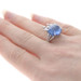 Platinum Sapphire Diamond Ring - Oval Cabochon 11.45ctw Platinum Sapphire Diamond Ring - Oval Cabochon 11.45ctw