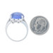 Platinum Sapphire Diamond Ring - Oval Cabochon 11.45ctw Platinum Sapphire Diamond Ring - Oval Cabochon 11.45ctw