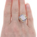Yellow Gold Druzy Quartz & Tanzanite Bypass Ring - 10k Oval .96ctw Yellow Gold Druzy Quartz & Tanzanite Bypass Ring - 10k Oval .96ctw
