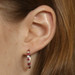 Yellow Gold Ruby & Diamond Inside-Out Hoop Earrings - 14k Round 1.25ctw Pierced Yellow Gold Ruby & Diamond Inside-Out Hoop Earrings - 14k Round 1.25ctw Pierced
