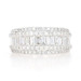 White Gold Diamond Band - 14k Baguette & Round 2.17ctw Wedding Ring Size 7 1/4 White Gold Diamond Band - 14k Baguette & Round 2.17ctw Wedding Ring Size 7 1/4