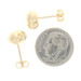 Yellow Gold Puffy Heart Stud Earrings - 18k Love Pierced Yellow Gold Puffy Heart Stud Earrings - 18k Love Pierced