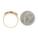 Yellow Gold Sapphire & Diamond Victorian Ring - 18k Round .92ctw Antique Yellow Gold Sapphire & Diamond Victorian Ring - 18k Round .92ctw Antique