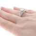 White Gold Diamond Semi-Mount Ring - 14k Fits ~6.4mm-7mm w/ Diamonds .57ctw White Gold Diamond Semi-Mount Ring - 14k Fits ~6.4mm-7mm w/ Diamonds .57ctw