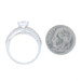White Gold Diamond Semi-Mount Ring - 14k Fits ~6.4mm-7mm w/ Diamonds .57ctw White Gold Diamond Semi-Mount Ring - 14k Fits ~6.4mm-7mm w/ Diamonds .57ctw