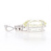 White Gold Lemon Quartz & Diamond Pendant - 14k Oval 12.64ctw White Gold Lemon Quartz & Diamond Pendant - 14k Oval 12.64ctw