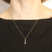 Kallati Diamond Three-Stone Journey Necklace 17 3/4" - Yellow Gold 9k Rnd .50ctw Kallati Diamond Three-Stone Journey Necklace 17 3/4" - Yellow Gold 9k Rnd .50ctw