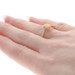 Yellow Gold Opal & White Zircon Bypass Ring - 10k Oval 1.02ctw Yellow Gold Opal & White Zircon Bypass Ring - 10k Oval 1.02ctw