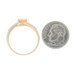 Yellow Gold Opal & White Zircon Bypass Ring - 10k Oval 1.02ctw Yellow Gold Opal & White Zircon Bypass Ring - 10k Oval 1.02ctw