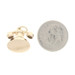 Yellow Gold Rotary Telephone Charm - 14k Love Messages Finger Wheel Moves Yellow Gold Rotary Telephone Charm - 14k Love Messages Finger Wheel Moves