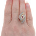 Yellow Gold Ruby & Diamond Bypass Ring - 10k Marquise .51ctw Yellow Gold Ruby & Diamond Bypass Ring - 10k Marquise .51ctw