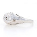 White Gold Diamond Art Deco Two-Stone Ring 18k Euro .28ctw Vintage Floral Hearts White Gold Diamond Art Deco Two-Stone Ring 18k Euro .28ctw Vintage Floral Hearts