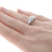 White Gold Diamond Art Deco Two-Stone Ring 18k Euro .28ctw Vintage Floral Hearts White Gold Diamond Art Deco Two-Stone Ring 18k Euro .28ctw Vintage Floral Hearts