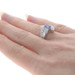 White Gold Tanzanite & Diamond Bypass Ring - 18k Oval .90ctw White Gold Tanzanite & Diamond Bypass Ring - 18k Oval .90ctw