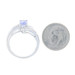 White Gold Tanzanite & Diamond Bypass Ring - 18k Oval .90ctw White Gold Tanzanite & Diamond Bypass Ring - 18k Oval .90ctw