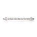 White Gold Diamond Art Deco Bar Brooch -14k European .30ctw Vintage Filigree Pin White Gold Diamond Art Deco Bar Brooch -14k European .30ctw Vintage Filigree Pin