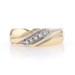 Yellow Gold Diamond Wedding Band - 14k Single Cut Ring