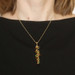 Yellow Gold Smoky Quartz Peridot Citrine Necklace 16 3/4" 18k Briolette 11.20ctw Yellow Gold Smoky Quartz Peridot Citrine Necklace 16 3/4" 18k Briolette 11.20ctw