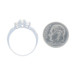 White Gold Diamond Engagement Ring - 10k Round 1.00ctw Three-Stone Size 8 White Gold Diamond Engagement Ring - 10k Round 1.00ctw Three-Stone Size 8