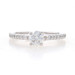 White Gold Diamond Engagement Ring - 14k Round Brilliant .92ctw White Gold Diamond Engagement Ring - 14k Round Brilliant .92ctw