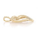 Yellow Gold Diamond Braided Rope Heart Pendant - 10k Baguette .25ctw Love Yellow Gold Diamond Braided Rope Heart Pendant - 10k Baguette .25ctw Love
