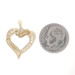 Yellow Gold Diamond Braided Rope Heart Pendant - 10k Baguette .25ctw Love Yellow Gold Diamond Braided Rope Heart Pendant - 10k Baguette .25ctw Love