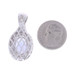 White Gold Tanzanite & Diamond Double Halo Pendant - 14k Oval 4.53ctw White Gold Tanzanite & Diamond Double Halo Pendant - 14k Oval 4.53ctw