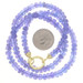 Yellow Gold Tanzanite Graduated Strand Necklace 16 3/4" - 14k Rondelle Beads Yellow Gold Tanzanite Graduated Strand Necklace 16 3/4" - 14k Rondelle Beads