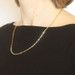 Yellow Gold Paperclip Chain Necklace 19 3/4" - 14k Italy Yellow Gold Paperclip Chain Necklace 19 3/4" - 14k Italy